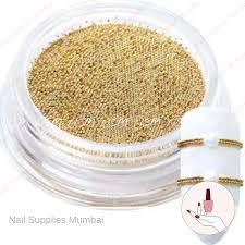 Gold Caviar Beads Jar