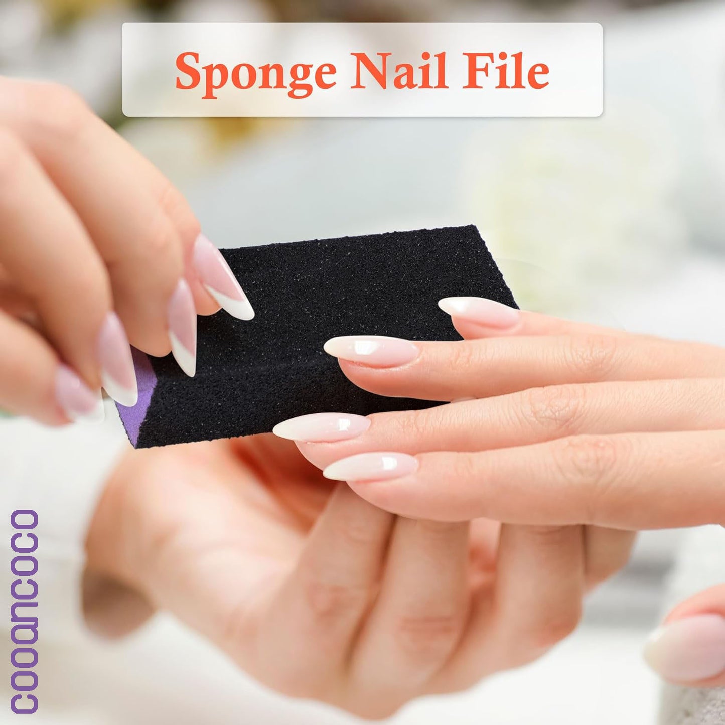 Cooancoco Block Buffers Effectively Buffs all types of Nails | NAIL ART BUFFER SANDING BLOCK (Pack of 2)