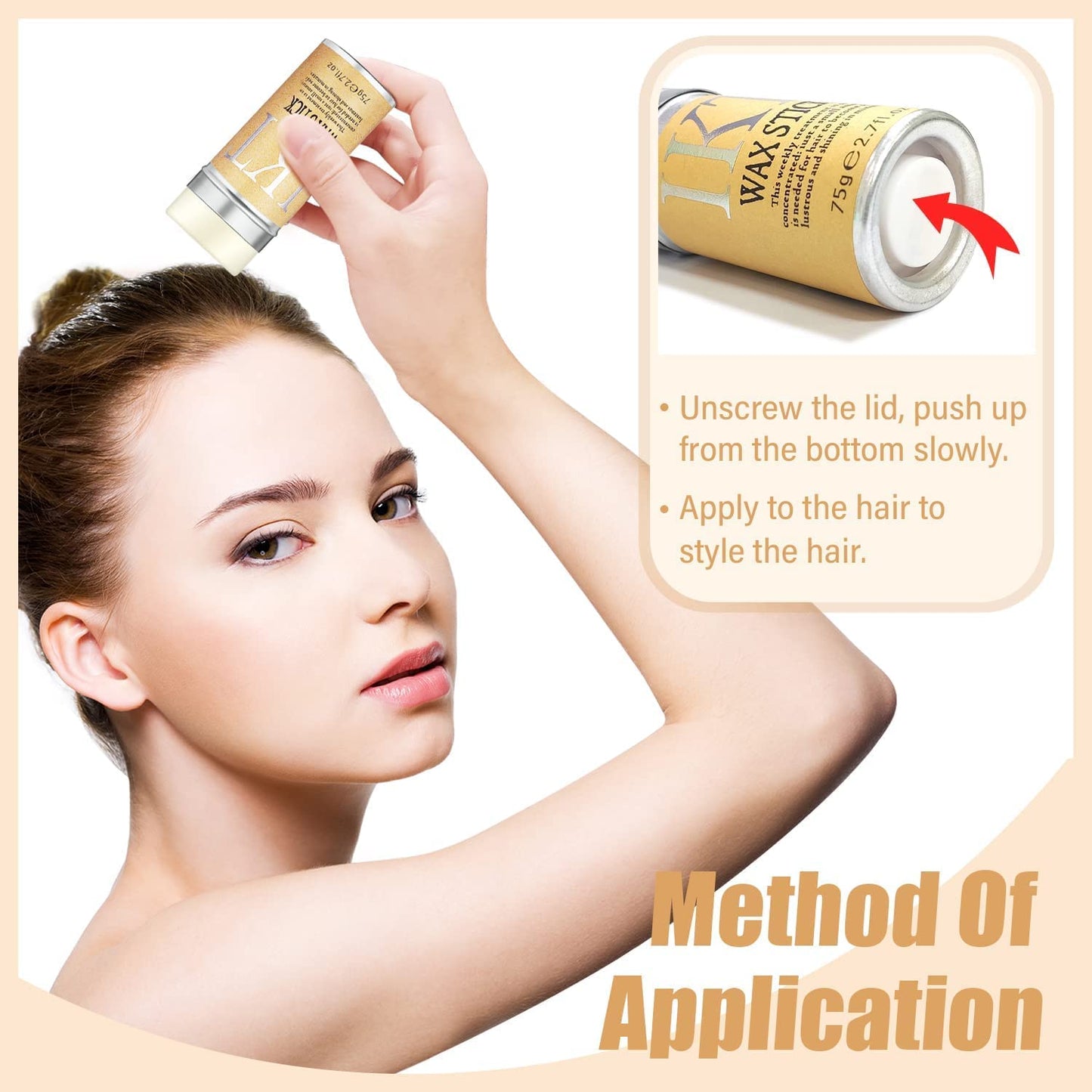 IKT The Headliner | Wax Styling Stick | Fly Away Hair Fixer | No Residue | Wax Stick For Hair 75g/2.7fl