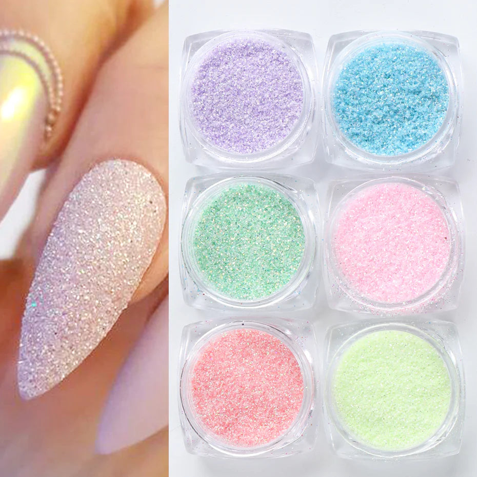 Pastel Sugar Glitter Powder (Set Of 12)
