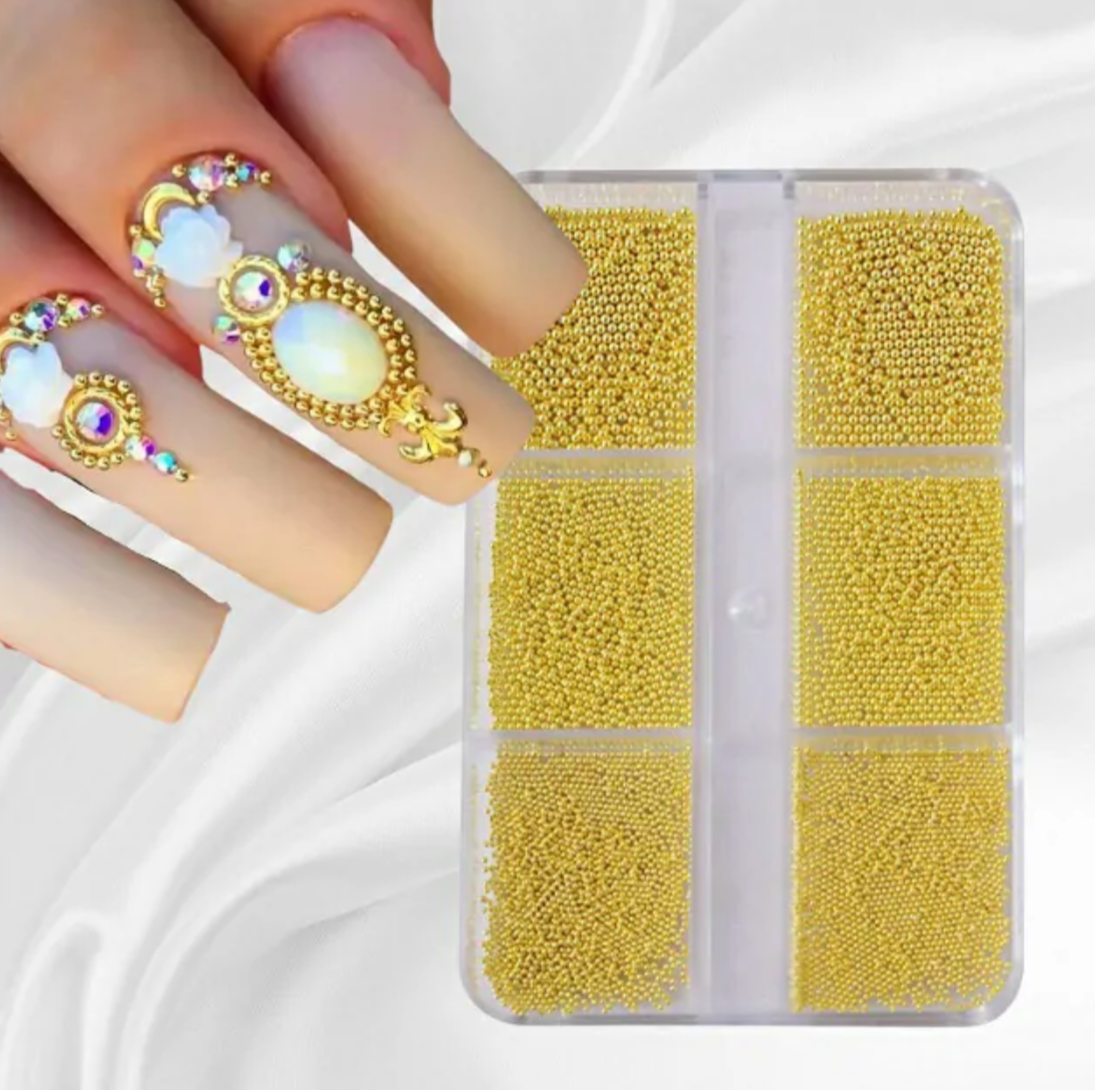 Gold Caviar Beads Grid