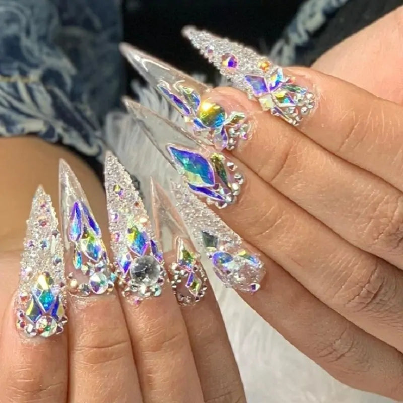 Ab Aurora Transparent Caviar Beads Jar