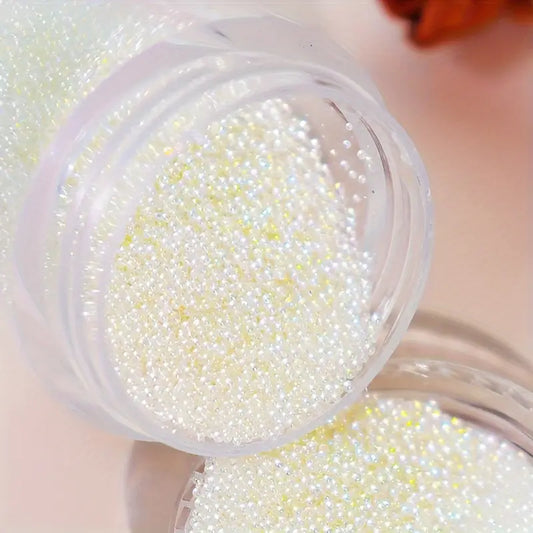 White Caviar Beads Jar