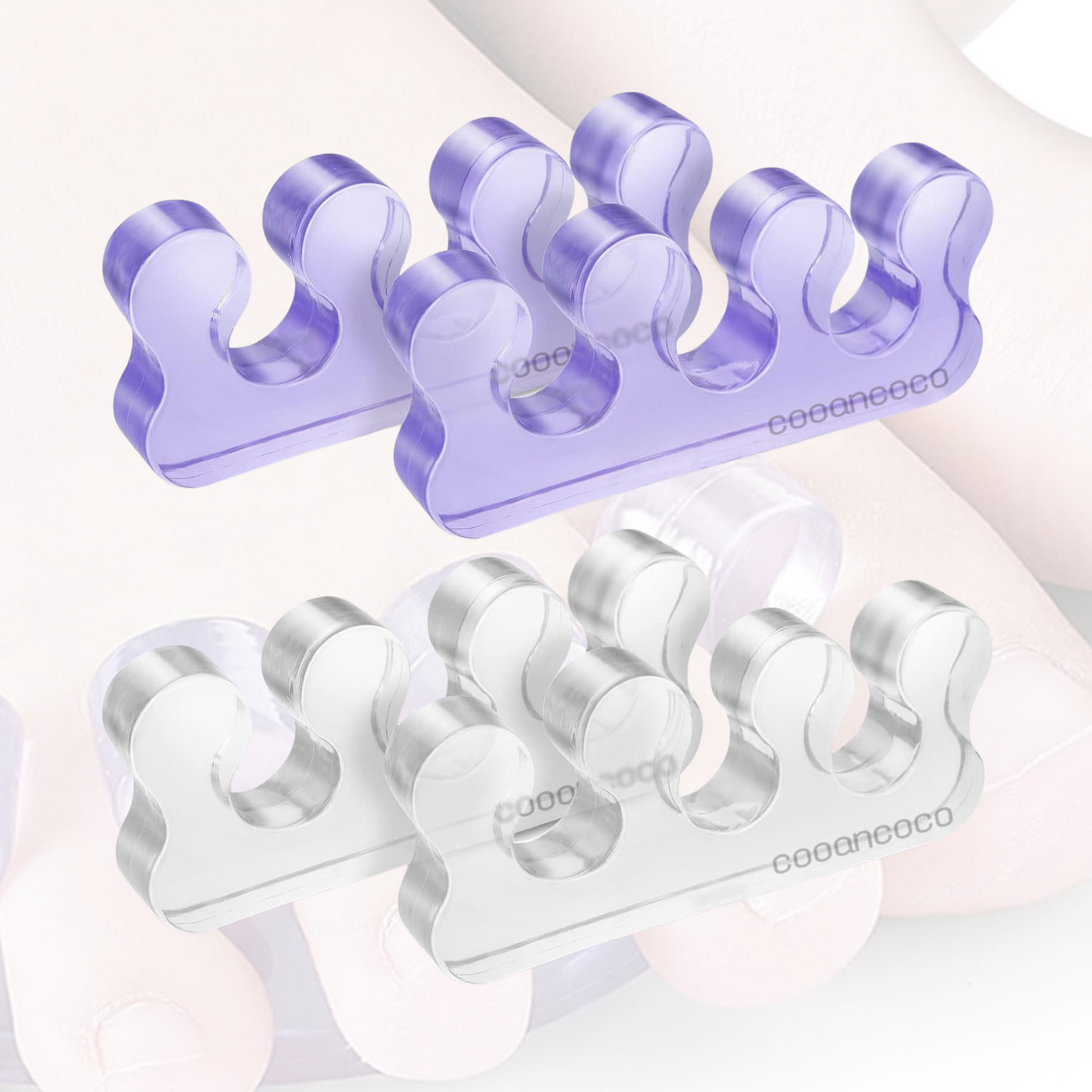 Cooancoco Toe Separators Pedicure, Pedicure Toe Separators 